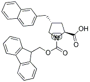 (2S,4R)-FMOC-GAMMA-(2-NAPHTHYLMETHYL)-PROLINE 结构式