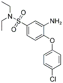 3-AMINO-4-(4-CHLORO-PHENOXY)-N,N-DIETHYL-BENZENESULFONAMIDE 结构式