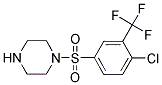 1-[[4-CHLORO-3-(TRIFLUOROMETHYL)PHENYL]SULFONYL]PIPERAZINE 结构式