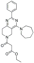 3-(4-AZEPAN-1-YL-2-PHENYL-7,8-DIHYDRO-5H-PYRIDO[4,3-D]PYRIMIDIN-6-YL)-3-OXO-PROPIONIC ACID ETHYL ESTER 结构式