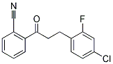 3-(4-CHLORO-2-FLUOROPHENYL)-2'-CYANOPROPIOPHENONE 结构式