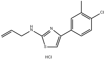 (4-(4-CHLORO-3-METHYLPHENYL)(2,5-THIAZOLYL))PROP-2-ENYLAMINE, HYDROCHLORIDE 结构式