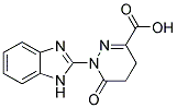 1-(1H-苯并[D]咪唑-2-基)-6-氧代-1,4,5,6-四氢哒嗪-3-羧酸 结构式