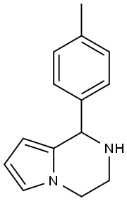 1-(P-TOLYL)-1,2,3,4-TETRAHYDROPYRROLO[1,2-A]PYRAZINE 结构式