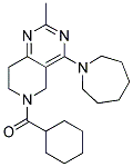 (4-AZEPAN-1-YL-2-METHYL-7,8-DIHYDRO-5H-PYRIDO[4,3-D]PYRIMIDIN-6-YL)-CYCLOHEXYL-METHANONE 结构式