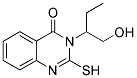 3-[1-(Hydroxymethyl)propyl]-2-mercaptoquinazolin-4(3H)-one 结构式