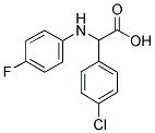 (4-CHLORO-PHENYL)-(4-FLUORO-PHENYLAMINO)-ACETIC ACID 结构式