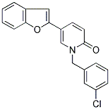 5-(1-BENZOFURAN-2-YL)-1-(3-CHLOROBENZYL)PYRIDIN-2(1H)-ONE 结构式