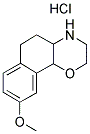 (+)-3,4,4A,5,6,10B-HEXAHYDRO-9-METHOXY-2H-NAPHTHO[1,2-B][1,4]OXAZIN, HYDROCHLORIDE 结构式