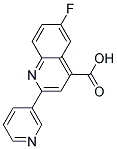 6-FLUORO-2-PYRIDIN-3-YLQUINOLINE-4-CARBOXYLIC ACID 结构式