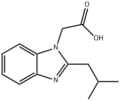 (2-ISOBUTYL-1H-BENZIMIDAZOL-1-YL)ACETIC ACID 结构式