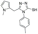 4-(4-METHYLPHENYL)-5-[(1-METHYL-1H-PYRROL-2-YL)METHYL]-4H-1,2,4-TRIAZOLE-3-THIOL 结构式