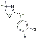 (3-CHLORO-4-FLUORO-PHENYL)-(4,4-DIMETHYL-4,5-DIHYDRO-THIAZOL-2-YL)-AMINE 结构式