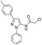 2-CHLORO-N-(2-PHENYL-5-P-TOLYL-2H-PYRAZOL-3-YL)-ACETAMIDE 结构式