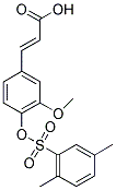 (2E)-3-(4-{[(2,5-DIMETHYLPHENYL)SULFONYL]OXY}-3-METHOXYPHENYL)ACRYLIC ACID 结构式