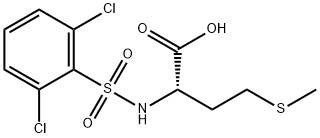 ((2,6-DICHLOROPHENYL)SULFONYL)METHIONINE 结构式