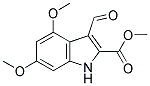 3-FORMYL-4,6-DIMETHOXY-1H-INDOLE-2-CARBOXYLIC ACID METHYL ESTER 结构式