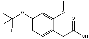 2-甲氧基-4-(三氟甲氧基)苯乙酸 结构式