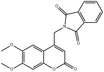 4-PHTHALIMIDYLMETHYL-6,7-DIMETHOXYCOUMARIN 结构式