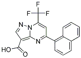 5-NAPHTHALEN-1-YL-7-TRIFLUOROMETHYL-PYRAZOLO[1,5-A]PYRIMIDINE-3-CARBOXYLIC ACID 结构式
