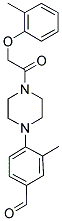 3-METHYL-4-(4-[(2-METHYLPHENOXY)ACETYL]PIPERAZIN-1-YL)BENZALDEHYDE 结构式