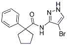 N-(4-BROMOPYRAZOL-3-YL)(PHENYLCYCLOPENTYL)FORMAMIDE 结构式