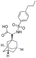 ADAMANTAN-1-YL-(4-PROPYL-BENZENESULFONYLAMINO)-ACETIC ACID 结构式