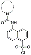 5-[(AZEPANE-1-CARBONYL)-AMINO]-NAPHTHALENE-1-SULFONYL CHLORIDE 结构式