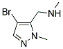 (4-BROMO-2-METHYL-2 H-PYRAZOL-3-YLMETHYL)-METHYL-AMINE 结构式