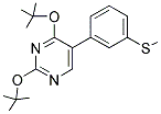 2,4-DITERT-BUTOXY-5-[3-(METHYLSULFANYL)PHENYL]PYRIMIDINE 结构式