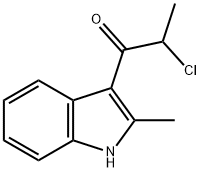 2-CHLORO-1-(2-METHYL-1H-INDOL-3-YL)-PROPAN-1-ONE 结构式