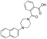 2-([4-(2-NAPHTHYL)PIPERAZIN-1-YL]CARBONYL)BENZOIC ACID 结构式