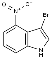 3-BROMO-4-NITRO-1H-INDOLE 结构式