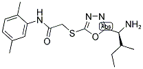 2-[5-(1-AMINO-2-METHYL-BUTYL)-[1,3,4]OXADIAZOL-2-YLSULFANYL]-N-(2,5-DIMETHYL-PHENYL)-ACETAMIDE 结构式