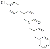 5-(4-CHLOROPHENYL)-1-(2-NAPHTHYLMETHYL)PYRIDIN-2(1H)-ONE 结构式