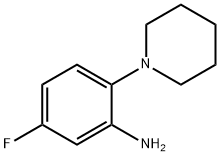 5-氟-2-(哌啶-1-基)苯胺 结构式