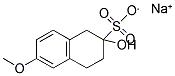 2-羟基-6-甲氧基-1,2,3,4-四氢萘-2-磺酸钠 结构式