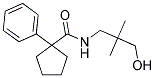 N-(3-HYDROXY-2,2-DIMETHYLPROPYL)(PHENYLCYCLOPENTYL)FORMAMIDE 结构式