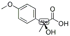 (S)-2-HYDROXY-2-METHYL(4-METHOXYBENZENE)ACETIC ACID 结构式