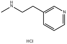 3-(2-甲基氨基乙基)吡啶盐酸盐 结构式