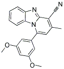 1-(3,5-DIMETHOXYPHENYL)-3-METHYLPYRIDO[1,2-A]BENZIMIDAZOLE-4-CARBONITRILE 结构式