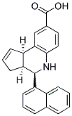 (3AS,4R,9BR)-4-(1-NAPHTHYL)-3A,4,5,9B-TETRAHYDRO-3H-CYCLOPENTA[C]QUINOLINE-8-CARBOXYLIC ACID 结构式