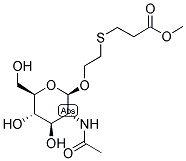 (BETA-1-O-[2-N-2-ACETAMIDO-2-DEOXY-D-GLUCOPYRANOSIDE]) [METHOXY-(CARBOXYETHYLTHIOETHYL)] 结构式