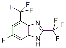 6-FLUORO-2,4-BIS(TRIFLUOROMETHYL)BENZIMIDAZOLE 结构式