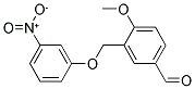 4-甲氧基-3-[(3-硝基苯氧基)甲基]苯甲醛 结构式