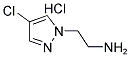2-(4-CHLORO-PYRAZOL-1-YL)-ETHYLAMINE HYDROCHLORIDE 结构式