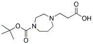 4-(2-CARBOXY-ETHYL)-[1,4]DIAZEPANE-1-CARBOXYLIC ACID TERT-BUTYL ESTER 结构式