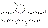 N-(2,4-DIFLUOROPHENYL)-1-METHYLIMIDAZO[1,5-A]QUINOXALIN-4-AMINE 结构式