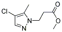 3-(4-CHLORO-5-METHYL-PYRAZOL-1-YL)-PROPIONIC ACID METHYL ESTER 结构式