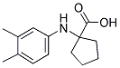 1-(3,4-DIMETHYL-PHENYLAMINO)-CYCLOPENTANE-CARBOXYLIC ACID 结构式